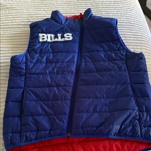 Women’s large reversible Buffalo Bills vest